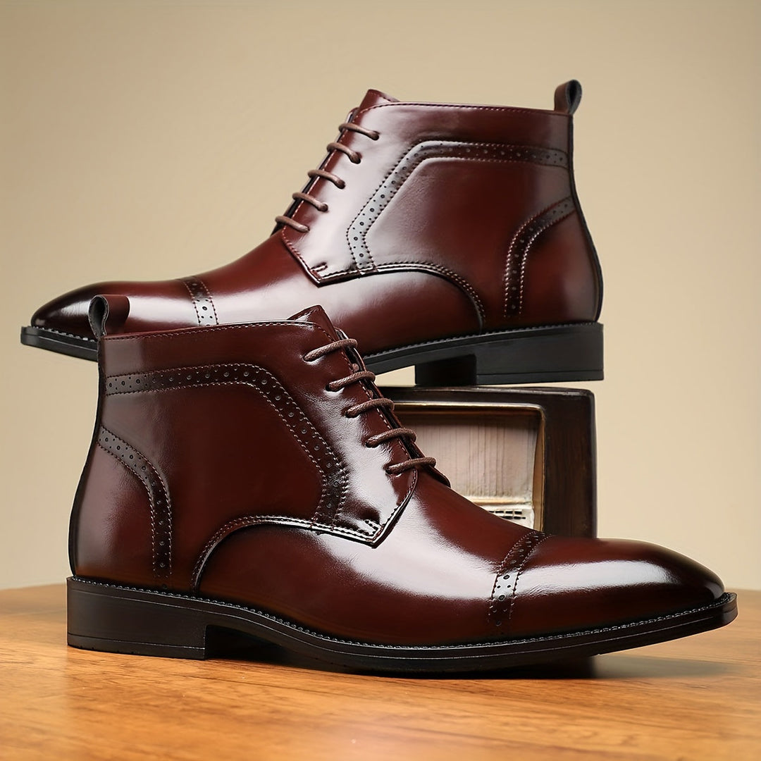 Everly | Verfijnde Cap-Toe Enkellaarzen