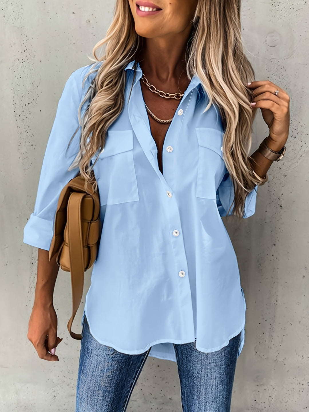 Katherine | Ontspannen Knop-Front Shirt