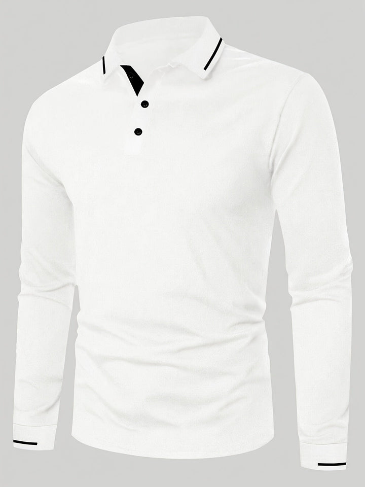 Dalton | Verfijnde Lange Mouwen Polo Shirt