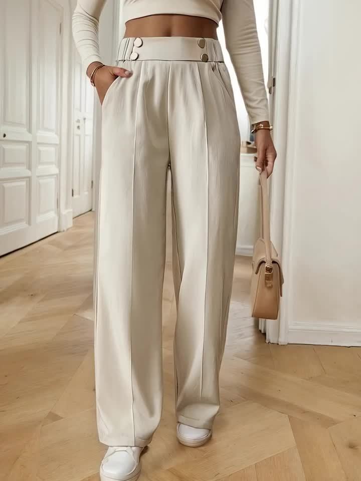 Renata | Op maat gemaakte Hoge Taille Broek