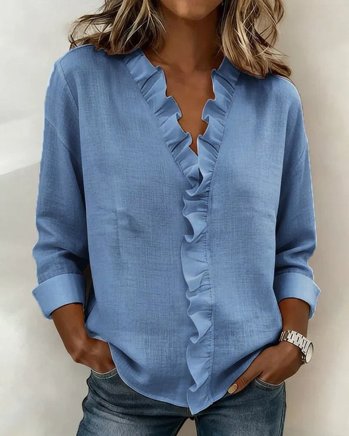 Chloe | Lichtgewicht V-Hals Blouse