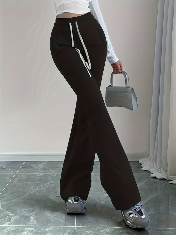 Gemma | Hoge Taille Flared Lounge Broek