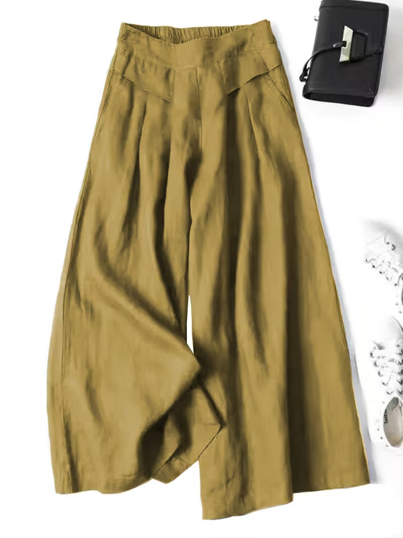 Valeria | Ademend Losse Wijde Pantalon