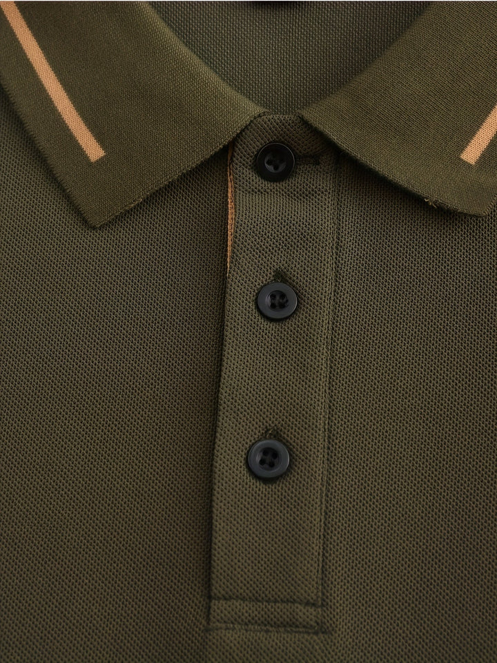 Dalton | Verfijnde Lange Mouwen Polo Shirt