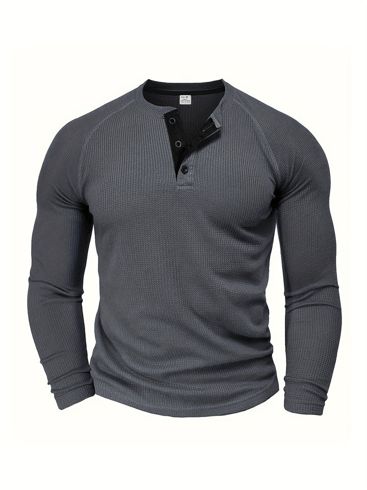 Graham | Klassieke Button Henley Shirt