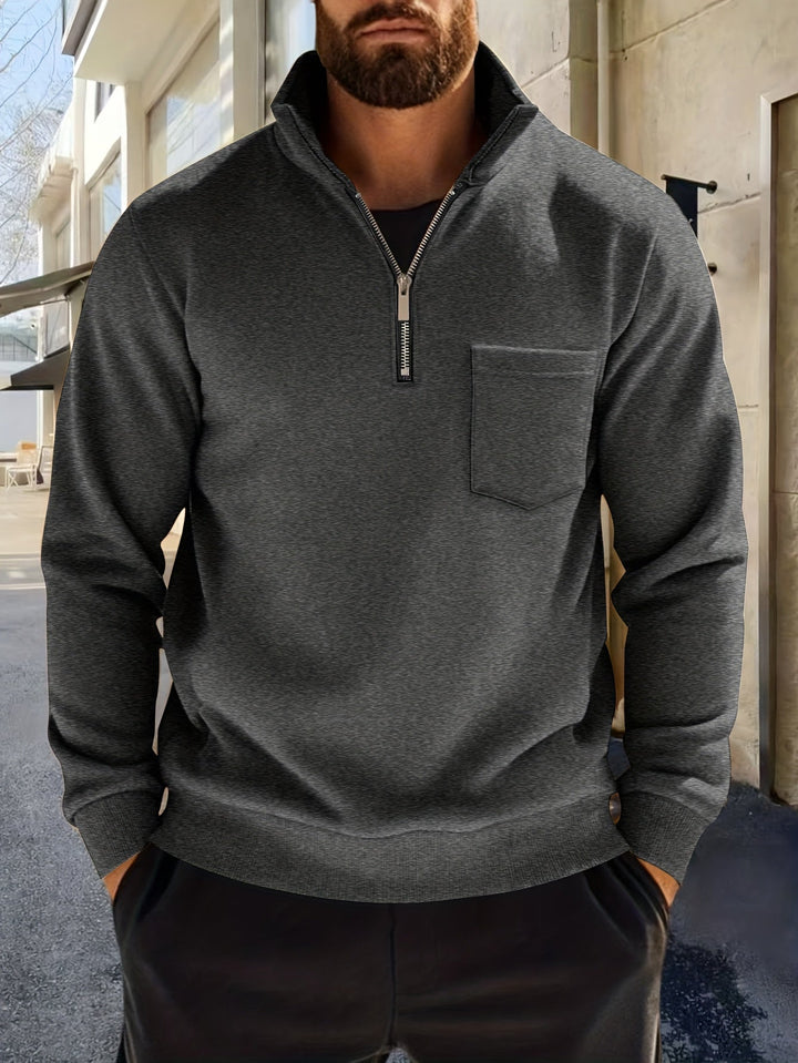 Emmett | Verfijnde Half-Zip Pullover