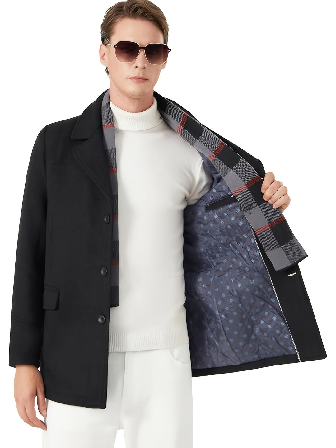 Callum | Op maat gemaakte enkel-breasted overjas