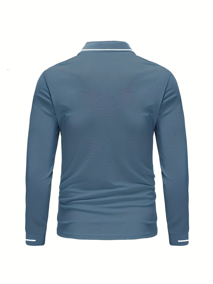 Dalton | Verfijnde Lange Mouwen Polo Shirt