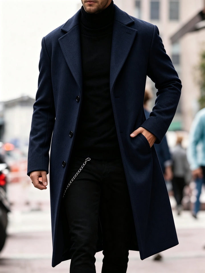 Chandler | Verfijnde Lange Trenchcoat