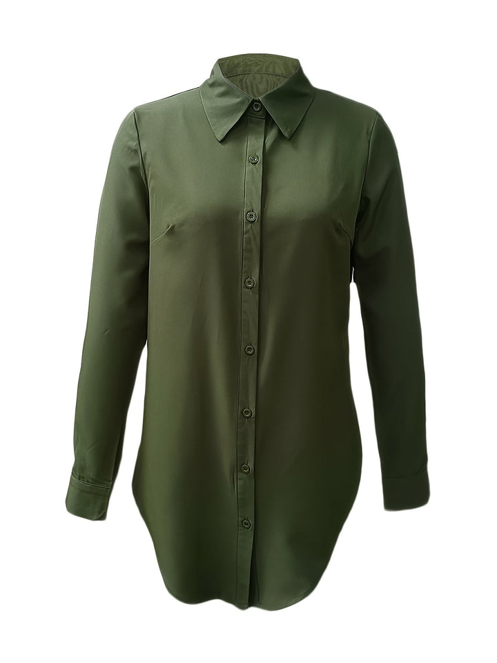 Quinn | Verfijnde Knop-Voorkant Blouse