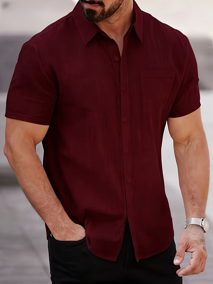 Emmett | Ontspannen Korte Mouwen Shirt