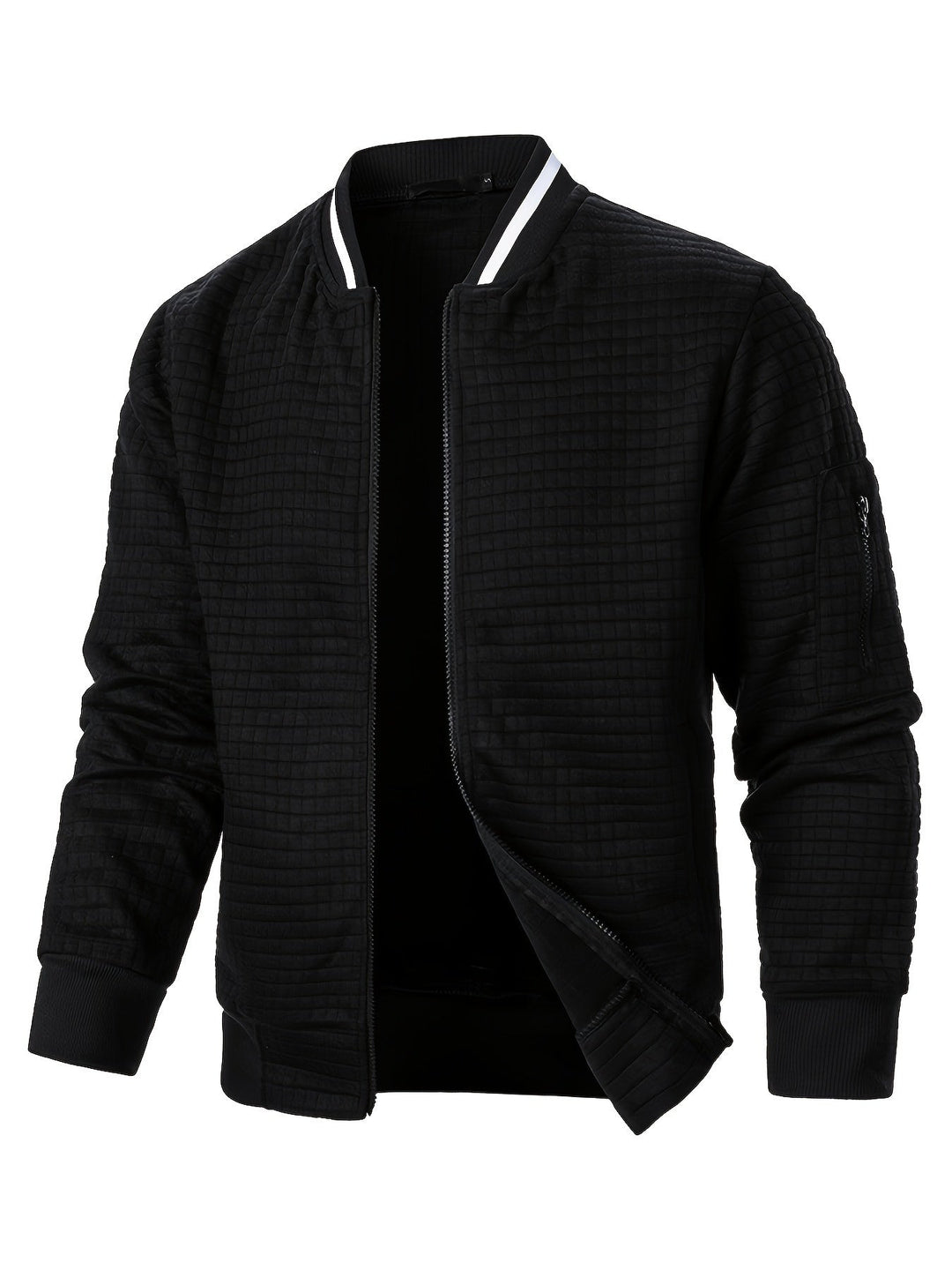 Raymond | Textured Zip-Up Bomberjack