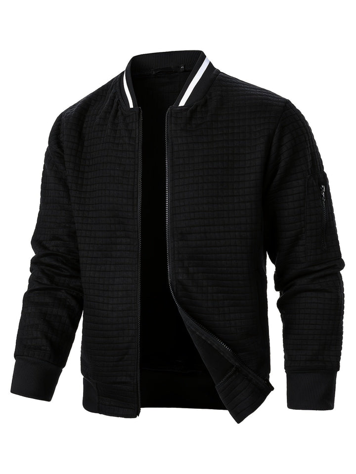Raymond | Textured Zip-Up Bomberjack