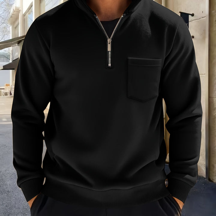 Emmett | Verfijnde Half-Zip Pullover