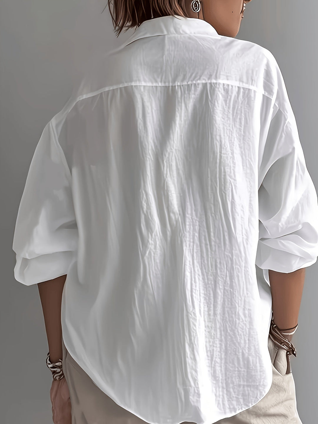 Freya | Ontspannen Blouse met Kraag