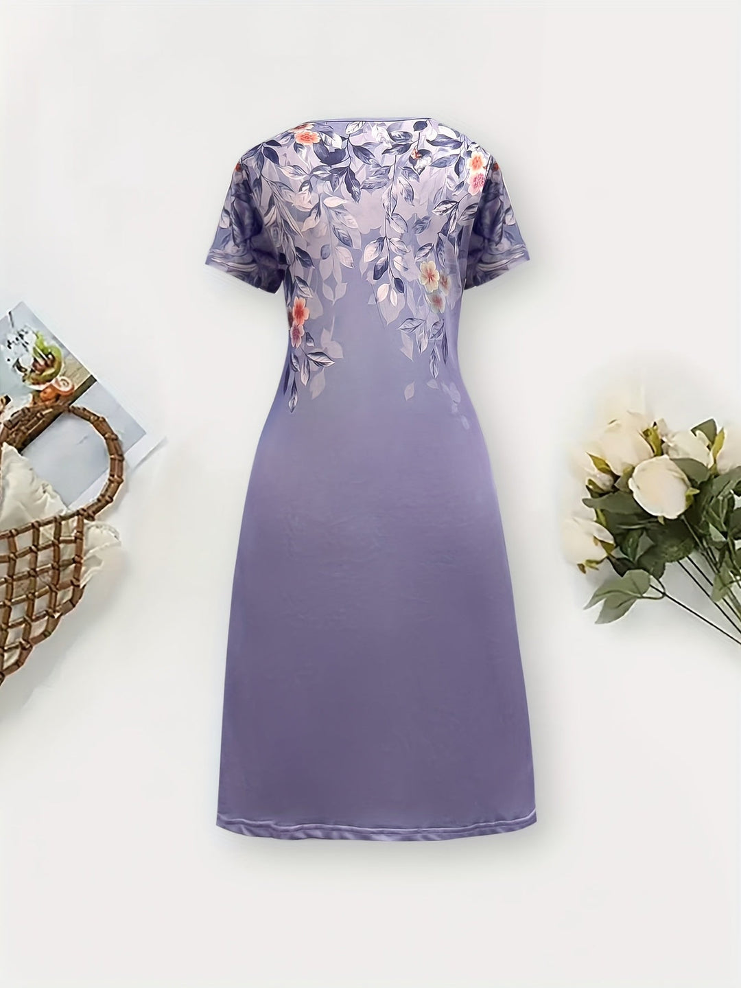 Marjorie | Elegante Bloemen A-Lijn Jurk