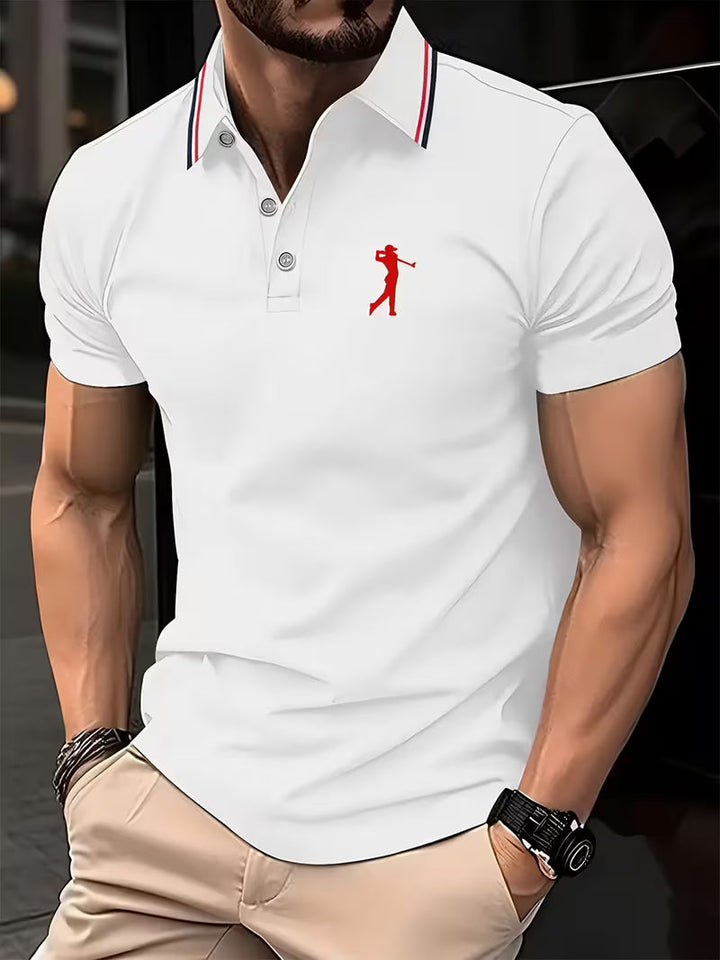 Arnold | Casual Korte Mouwen Golf Gedrukt Shirt