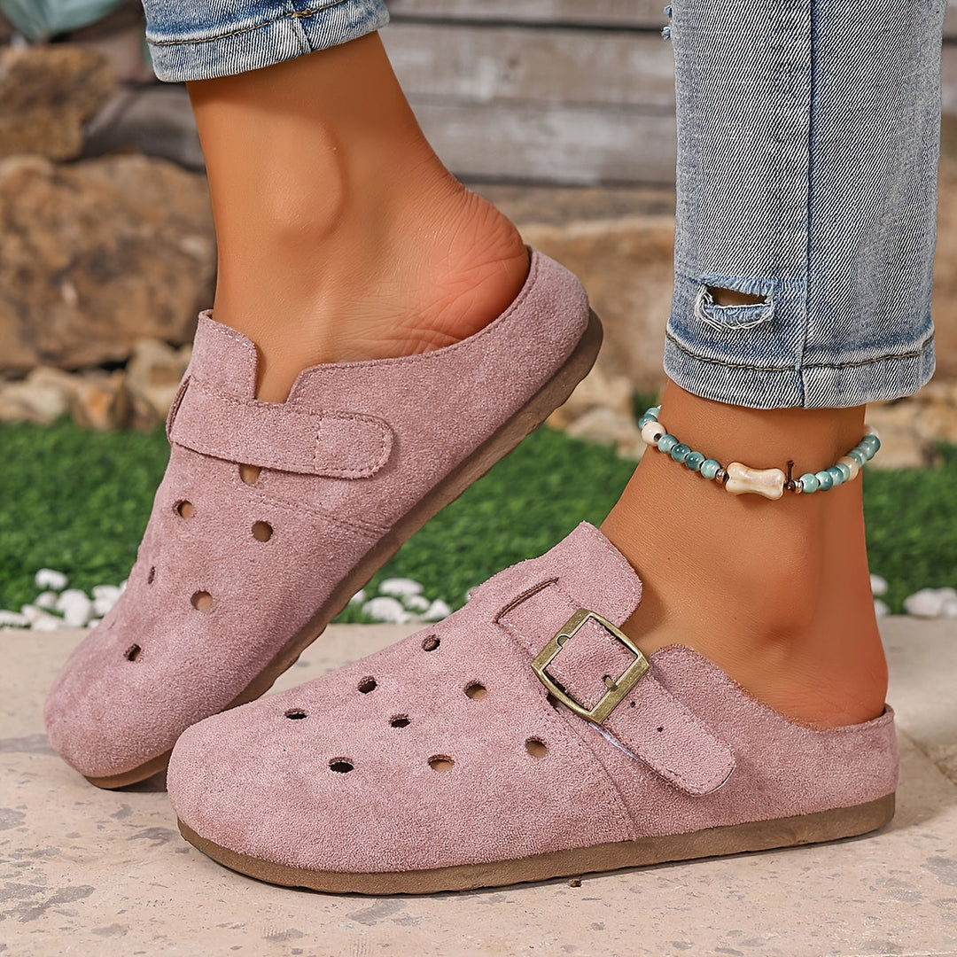 Marion | Slip-On Klompen met Gesp-Detail