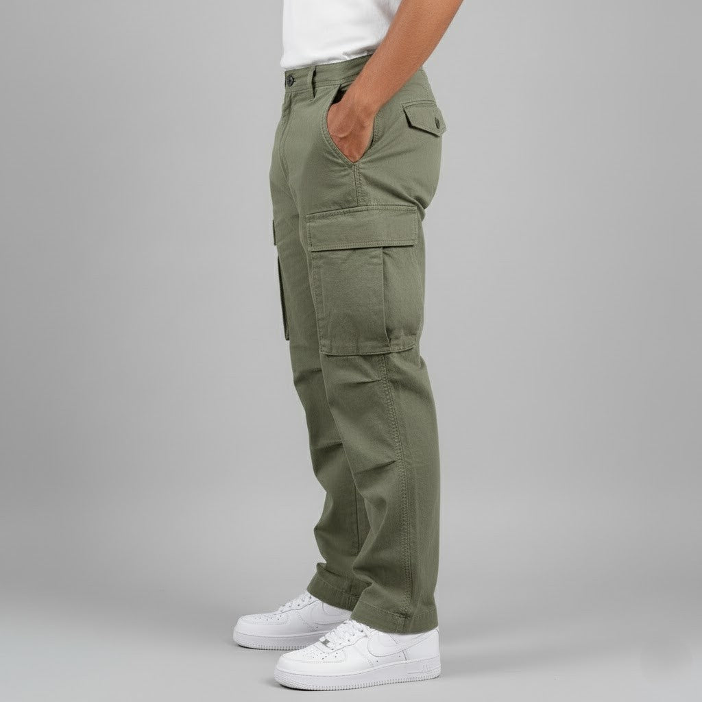 Spencer | Relaxed Fit Cargo Broek met Zijzakken