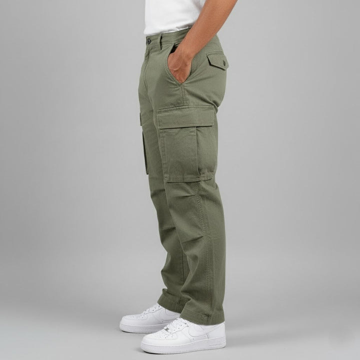 Spencer | Relaxed Fit Cargo Broek met Zijzakken