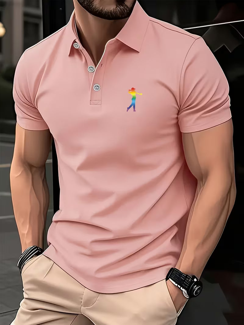 Arnold | Casual Korte Mouwen Golf Gedrukt Shirt