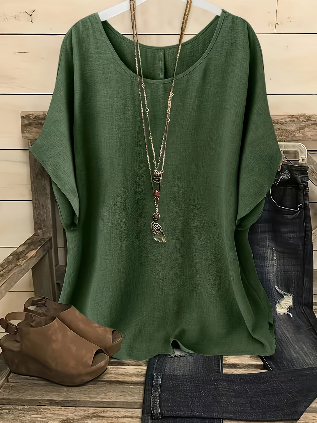 Maeve | Vloeiende Batwing Blouse