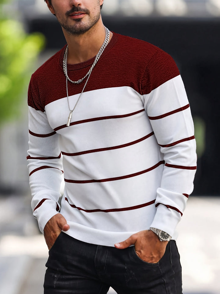 Henry | Gestreepte Crew Neck Trui