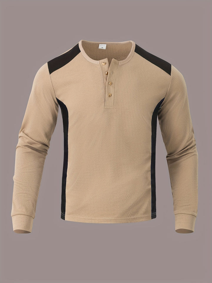 Curtis | Getextureerde Lange Mouwen Henley