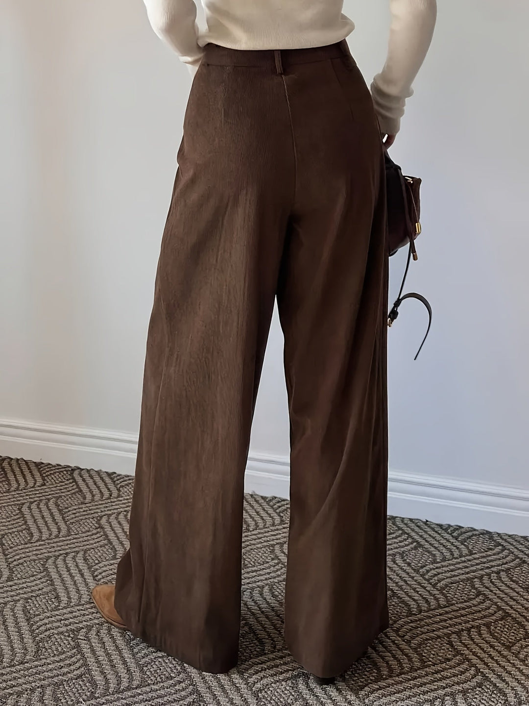 Celine | Geplooide Wijde Pantalon