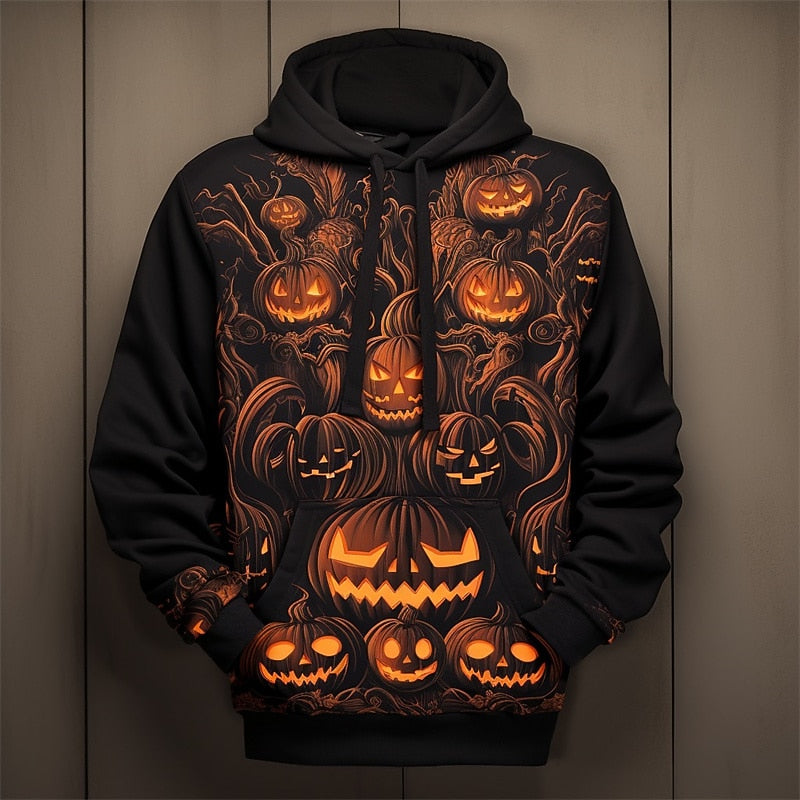 Holden | Halloween Pompoen Grafische Hoodie