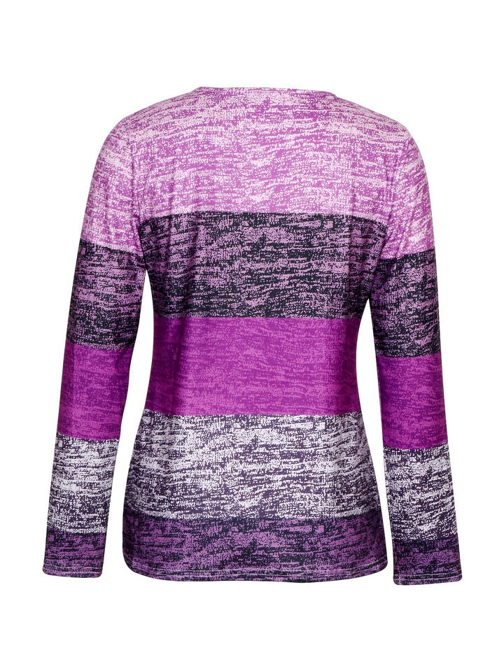 Ophelia | Kleurblok Kwart-Zip Top