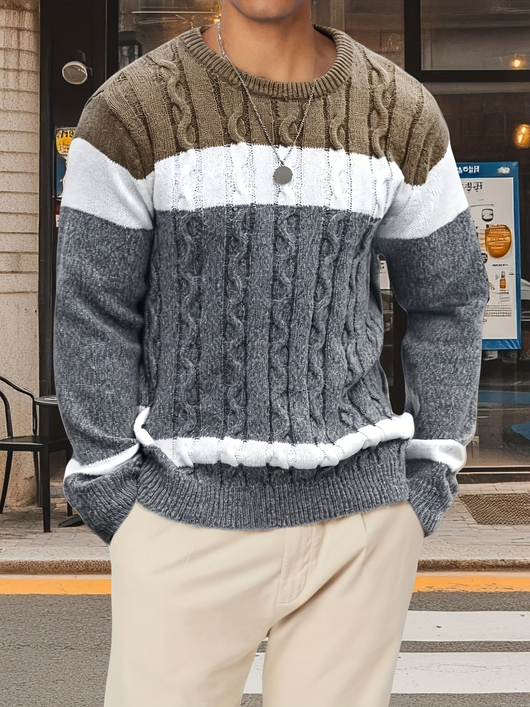 Mason | Klassieke Kabelgebreide Pullover