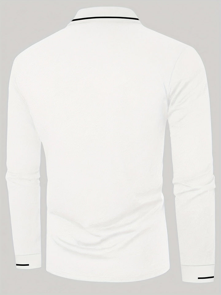 Dalton | Verfijnde Lange Mouwen Polo Shirt