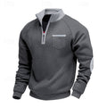 Keith | Kwart-Zip Kleurblok Pullover