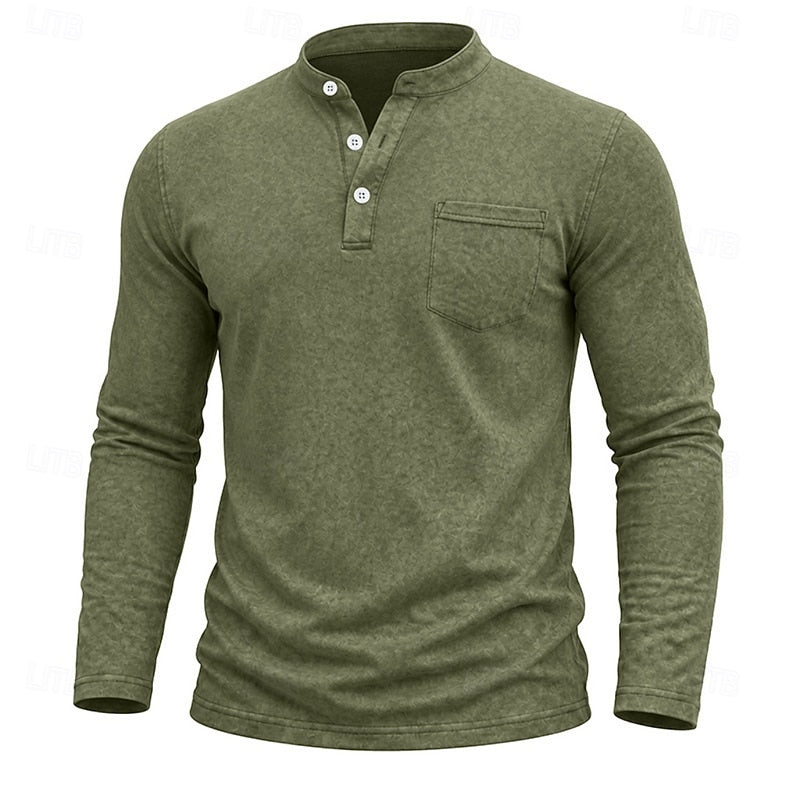 Weston | Klassieke Henley Langsleeve Shirt