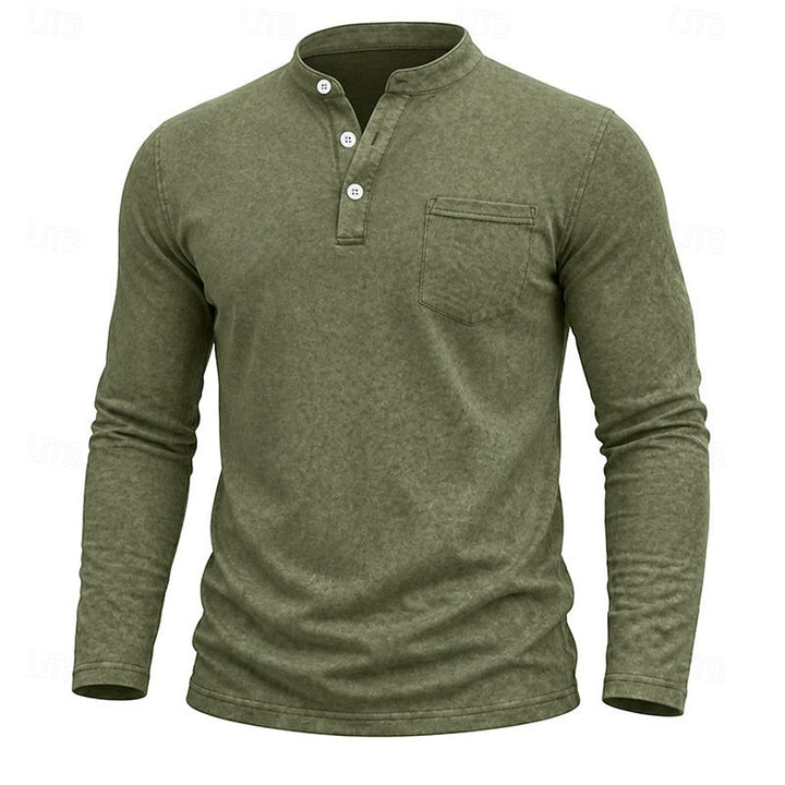 Weston | Klassieke Henley Langsleeve Shirt