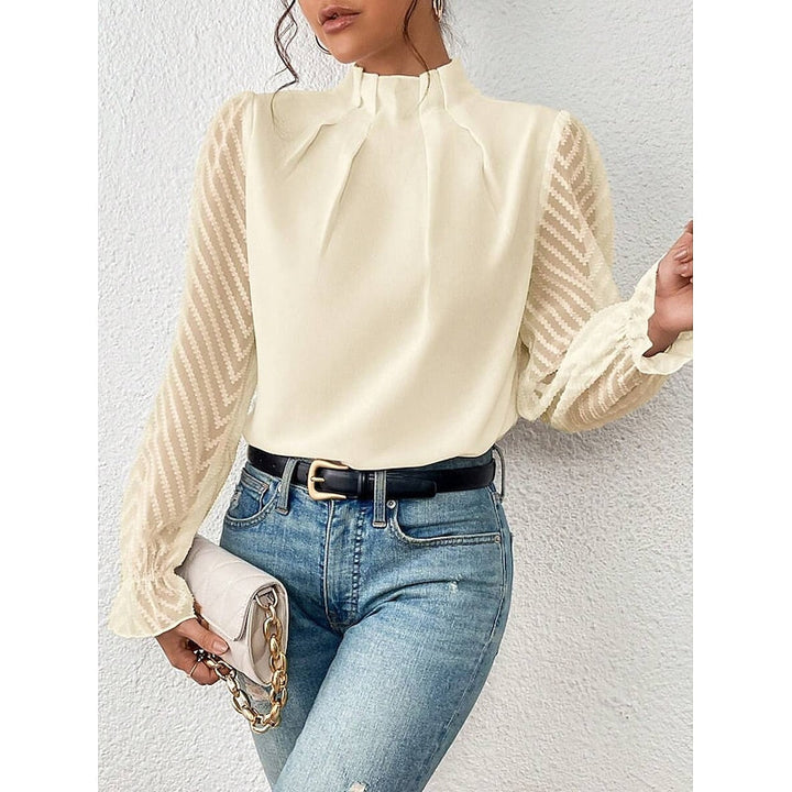 Elspeth | Elegante Hoge Hals Blouse