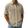 Declan | Getextureerde Korte Mouwen Shirt