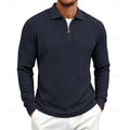 Rhett | Textured Quarter-Zip Polo Shirt
