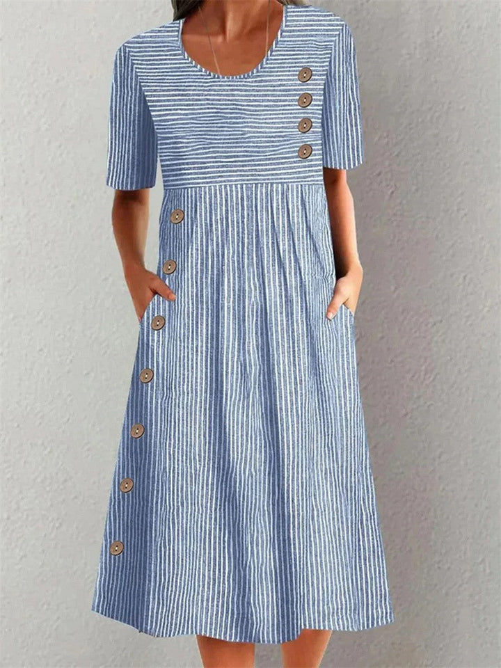 Lillian | Gestreepte Zomerjurk
