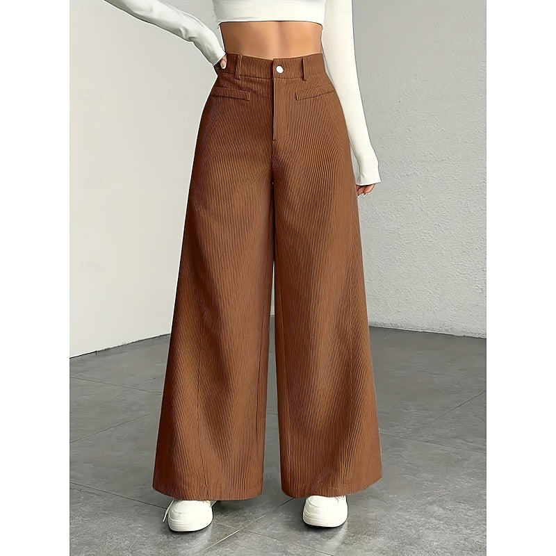 Coralie | Brede-Pijpen Tailored Broek