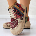 Talia | Boho Patroon Hoge Sneakers