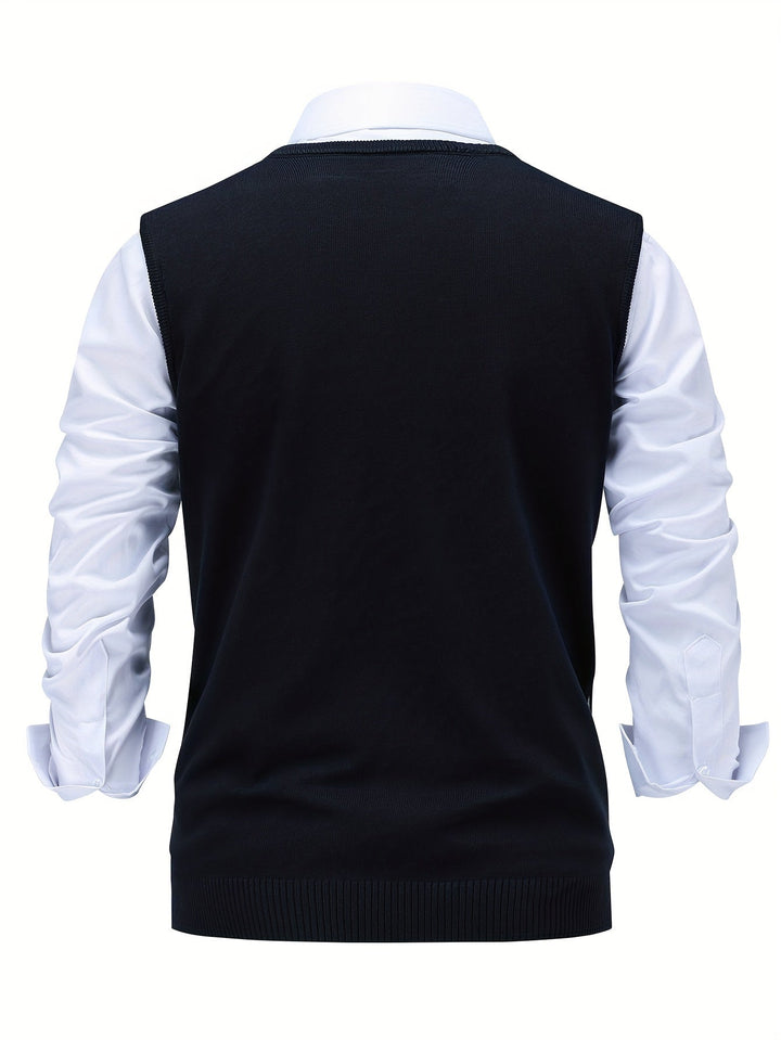Chandler | Klassieke Argyle Trui Vest