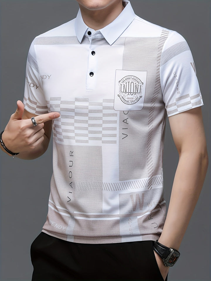 Nathaniel | Verfijnde Kleurblok Polo Shirt