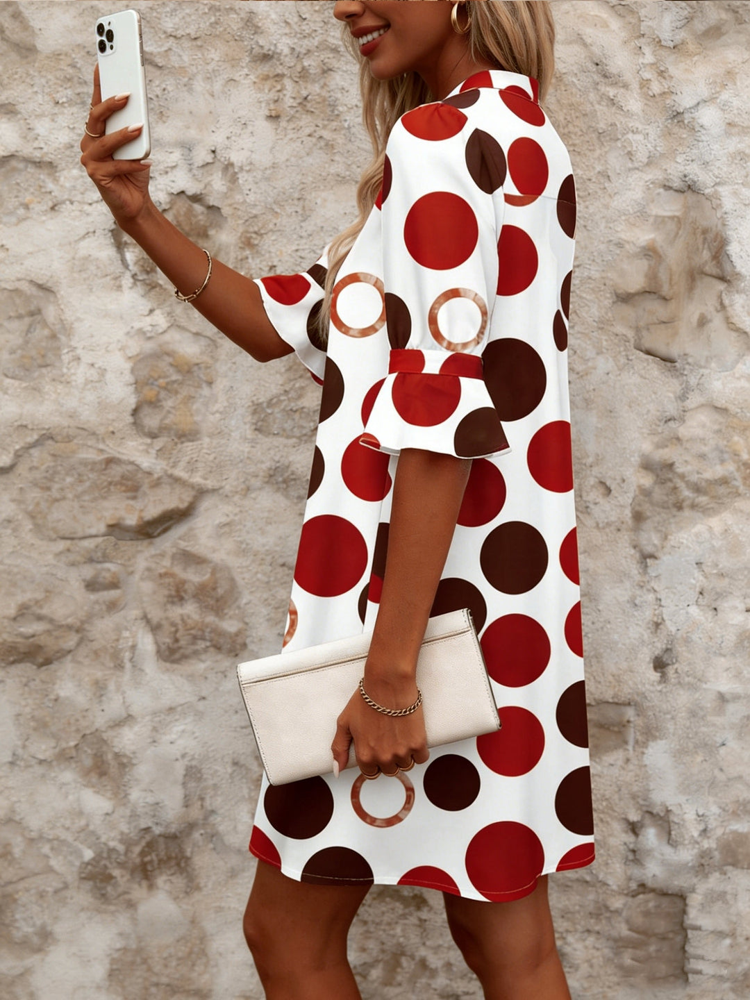 Adele | Speelse Polkadot Mini Jurk