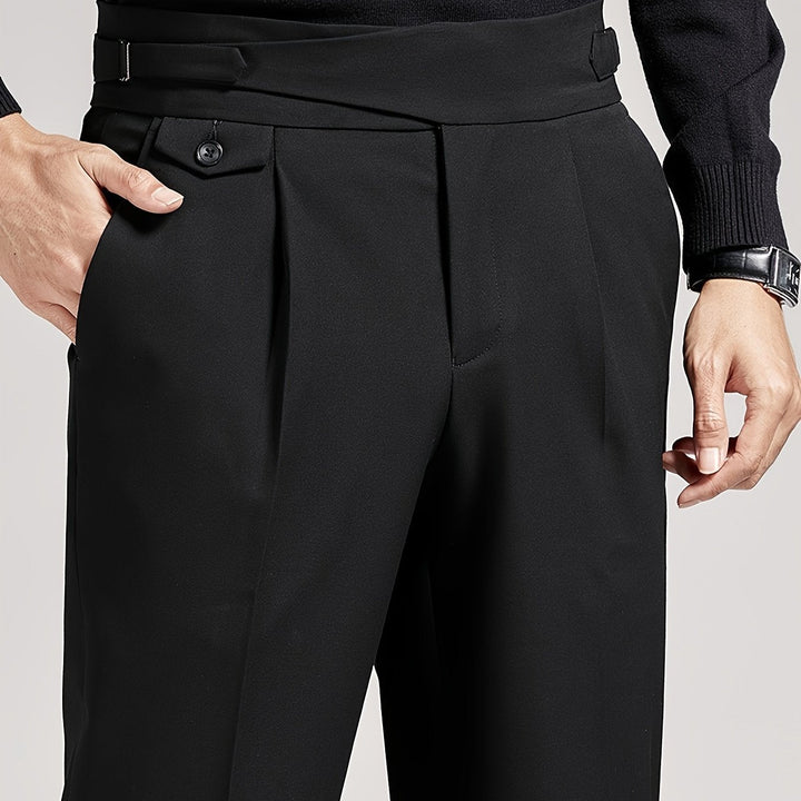 Carter | Op maat gemaakte geplooide broek