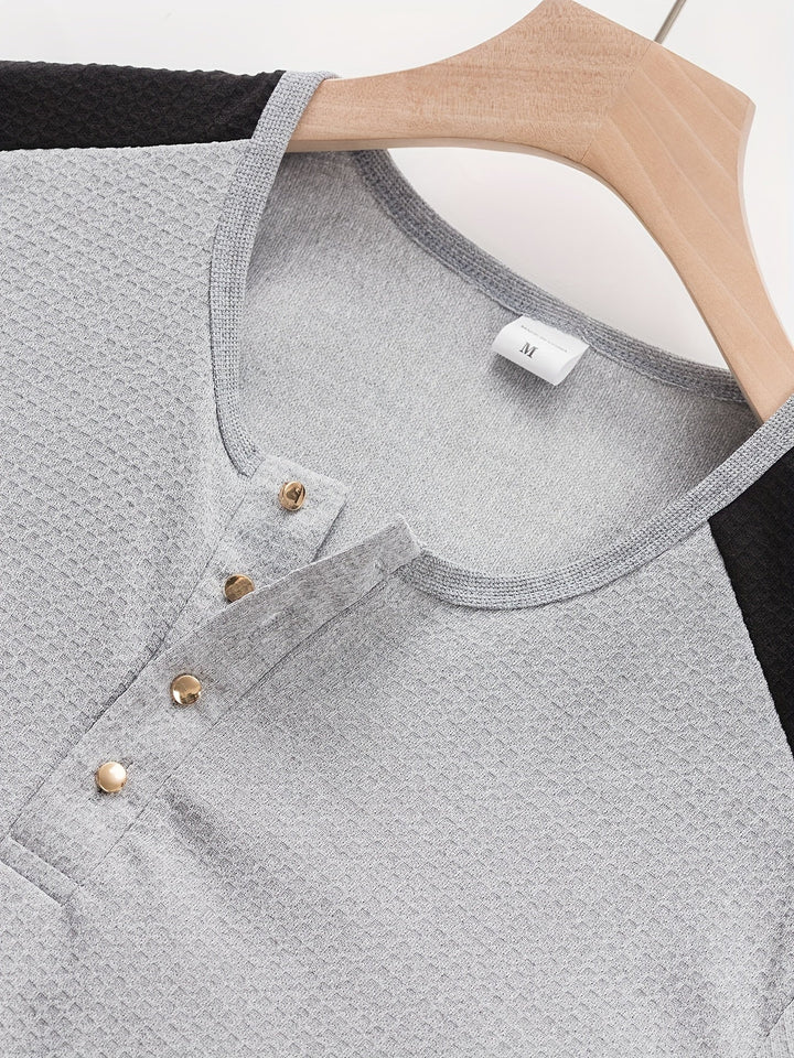Curtis | Getextureerde Lange Mouwen Henley
