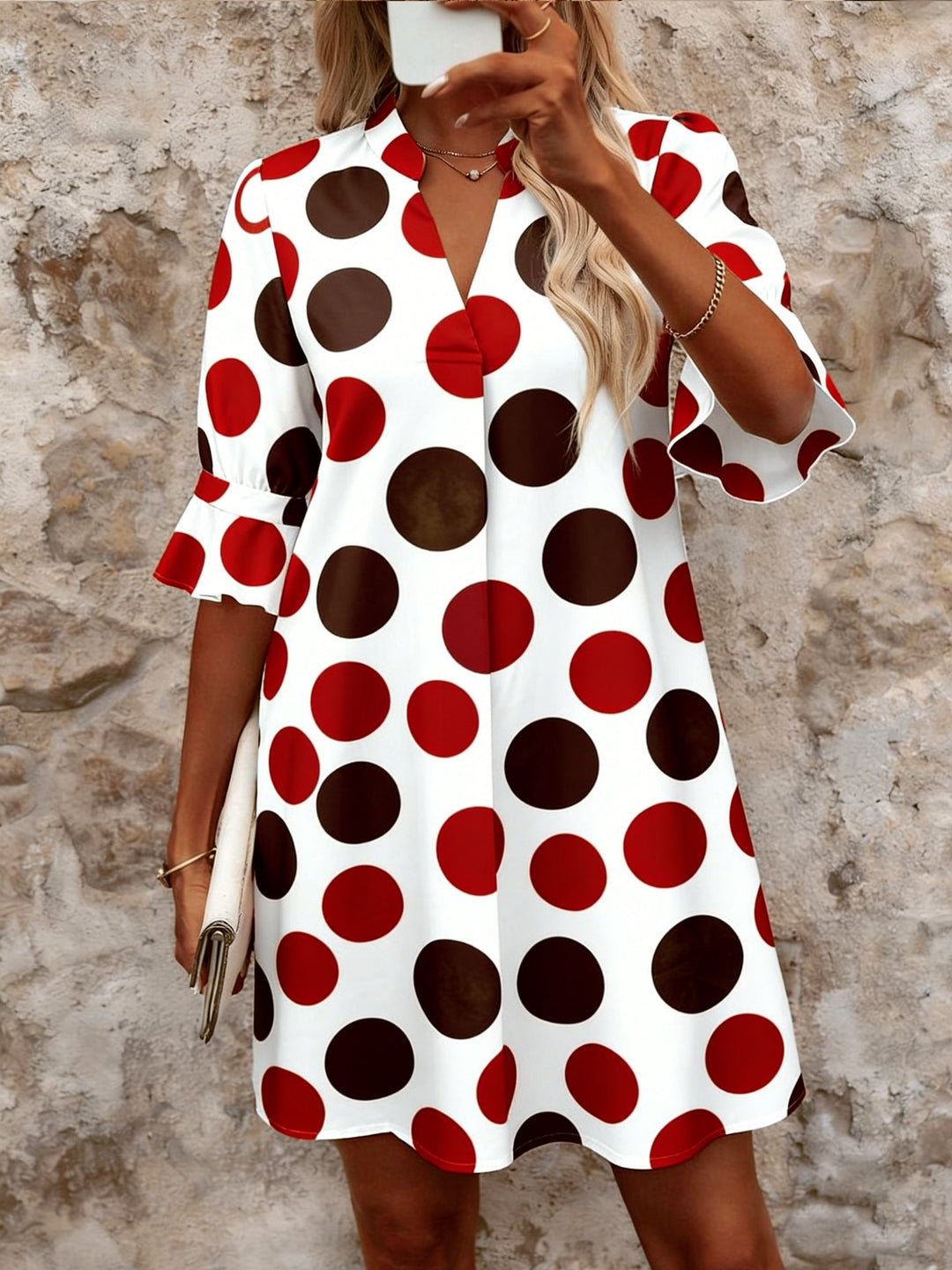 Adele | Speelse Polkadot Mini Jurk