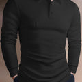 Fletcher | Textured Longsleeve Polo Shirt
