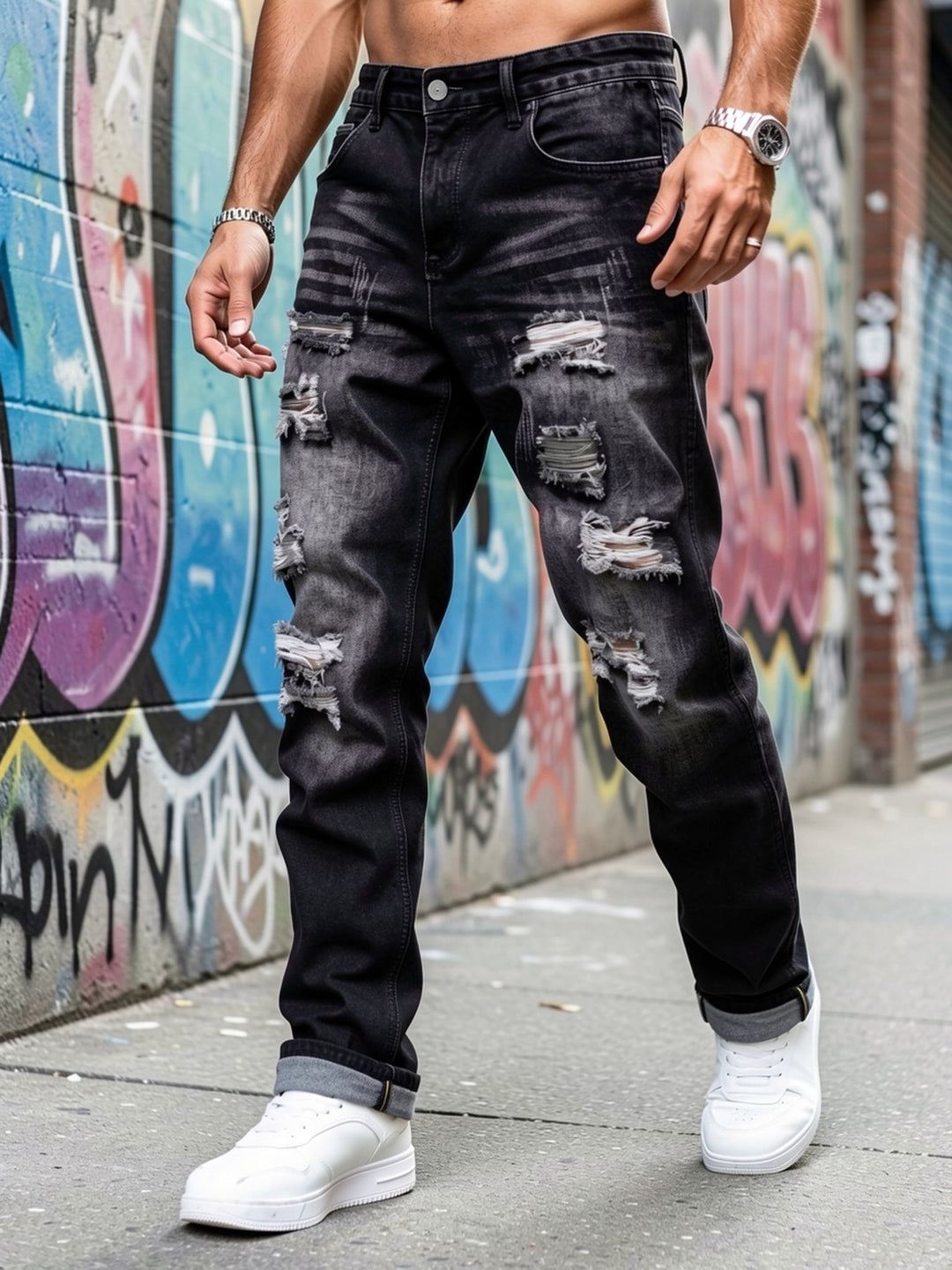 Caleb | Robuuste Rechte Jeans